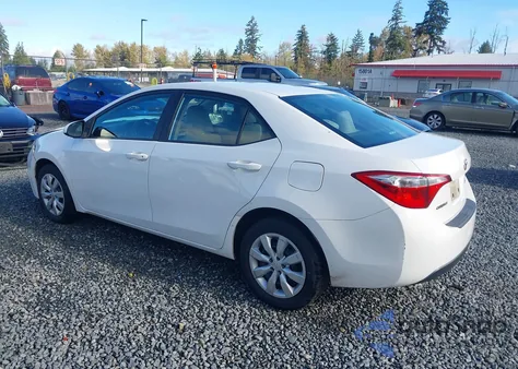 2014 Toyota Corolla Le z USA, uszkodzony, nr VIN 2T1BURHE3EC075886